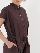 Album di Famiglia Collar Jumpsuit Grape TC - ALBUM DI FAMIGLIA at Worthwhile - shop JUMPSUIT
