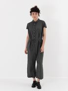 Album di Famiglia Collar Jumpsuit in Thyme TC - ALBUM DI FAMIGLIA at Worthwhile - shop JUMPSUIT