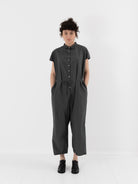 Album di Famiglia Collar Jumpsuit in Thyme TC - ALBUM DI FAMIGLIA at Worthwhile - shop JUMPSUIT