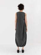 Album di Famiglia Balloon Dress in Thyme TC - ALBUM DI FAMIGLIA at Worthwhile - shop DRESS