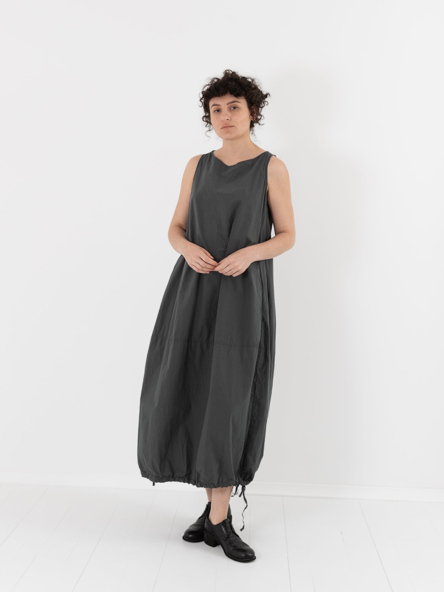 Album di Famiglia Balloon Dress in Thyme TC - ALBUM DI FAMIGLIA at Worthwhile - shop DRESS