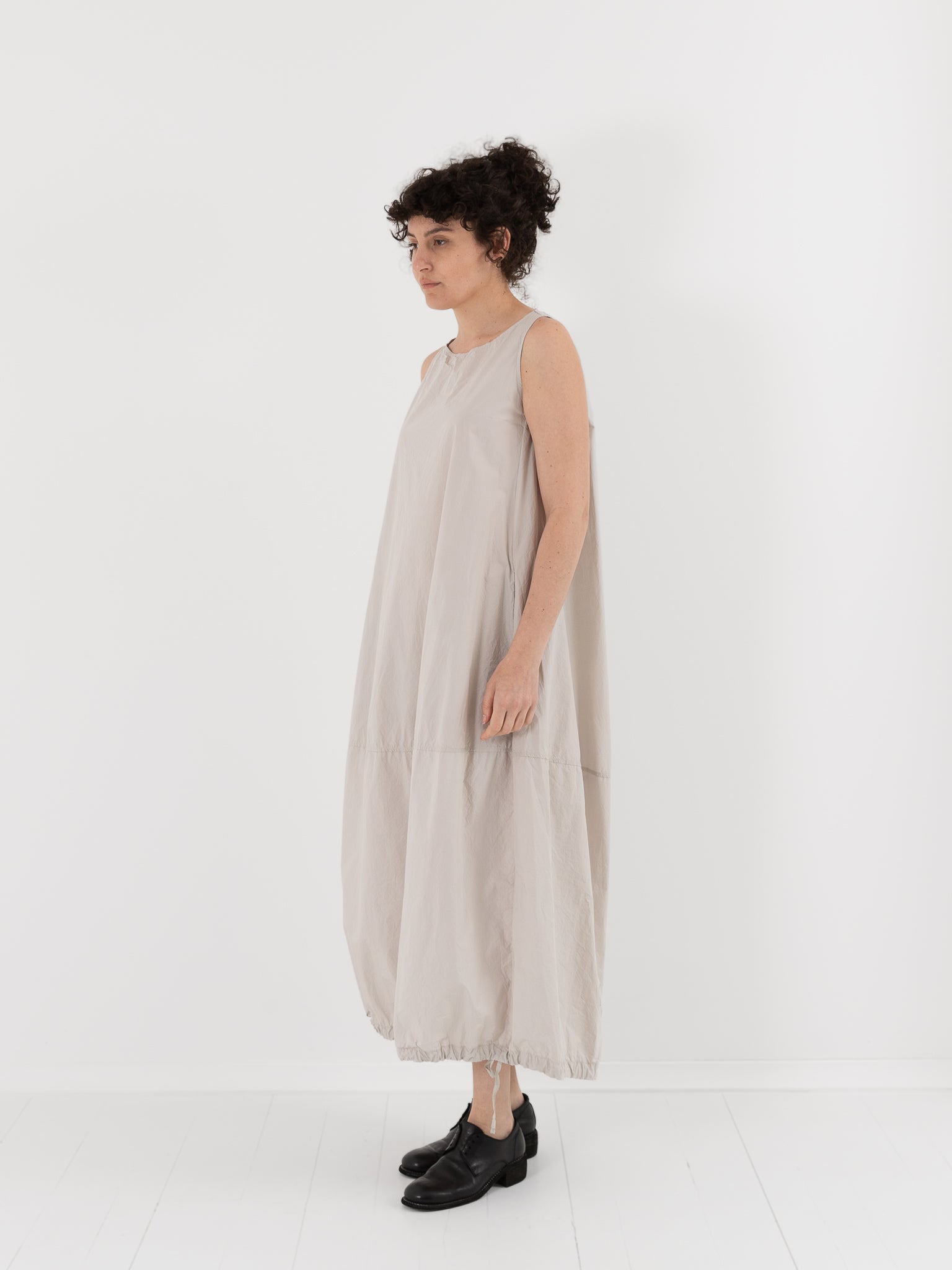 Album di Famiglia Balloon Dress in Pebble TC - ALBUM DI FAMIGLIA at Worthwhile - shop DRESS