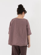 Album di Famiglia Simple Tee Shirt in Mauve TC - ALBUM DI FAMIGLIA at Worthwhile - shop TOP