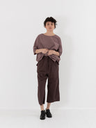 Album di Famiglia Simple Tee Shirt in Mauve TC - ALBUM DI FAMIGLIA at Worthwhile - shop TOP
