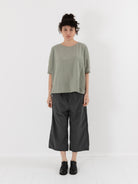 Album di Famiglia Simple Tee Shirt in Sage TC - ALBUM DI FAMIGLIA at Worthwhile - shop TOP