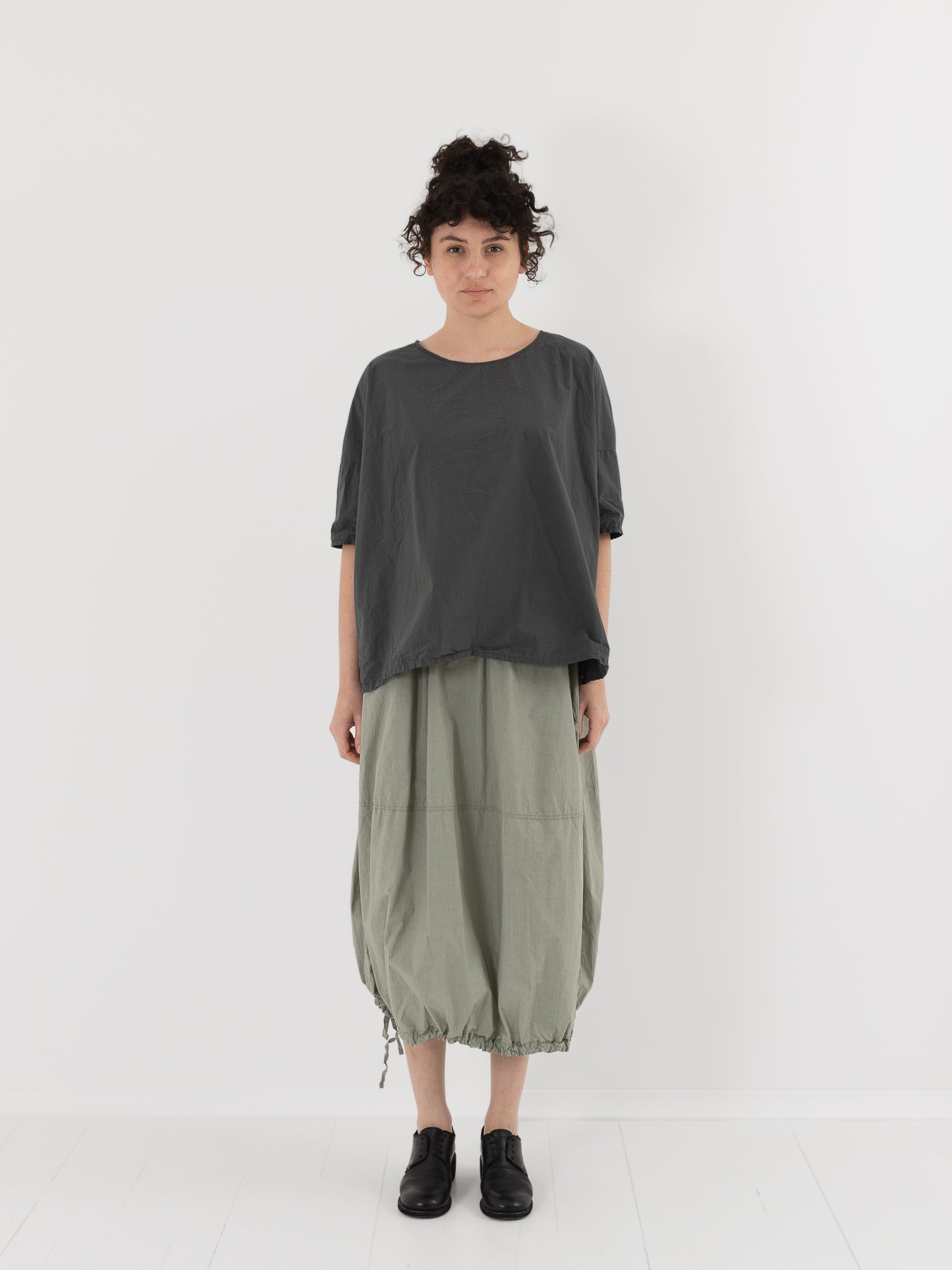 Album di Famiglia Balloon Skirt in Sage TC - ALBUM DI FAMIGLIA at Worthwhile - shop SKIRT