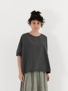 Album di Famiglia Simple Tee Shirt in Thyme TC - ALBUM DI FAMIGLIA at Worthwhile - shop TOP