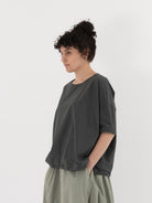 Album di Famiglia Simple Tee Shirt in Thyme TC - ALBUM DI FAMIGLIA at Worthwhile - shop TOP