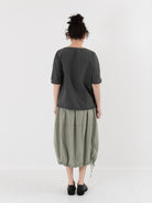 Album di Famiglia Balloon Skirt in Sage TC - ALBUM DI FAMIGLIA at Worthwhile - shop SKIRT