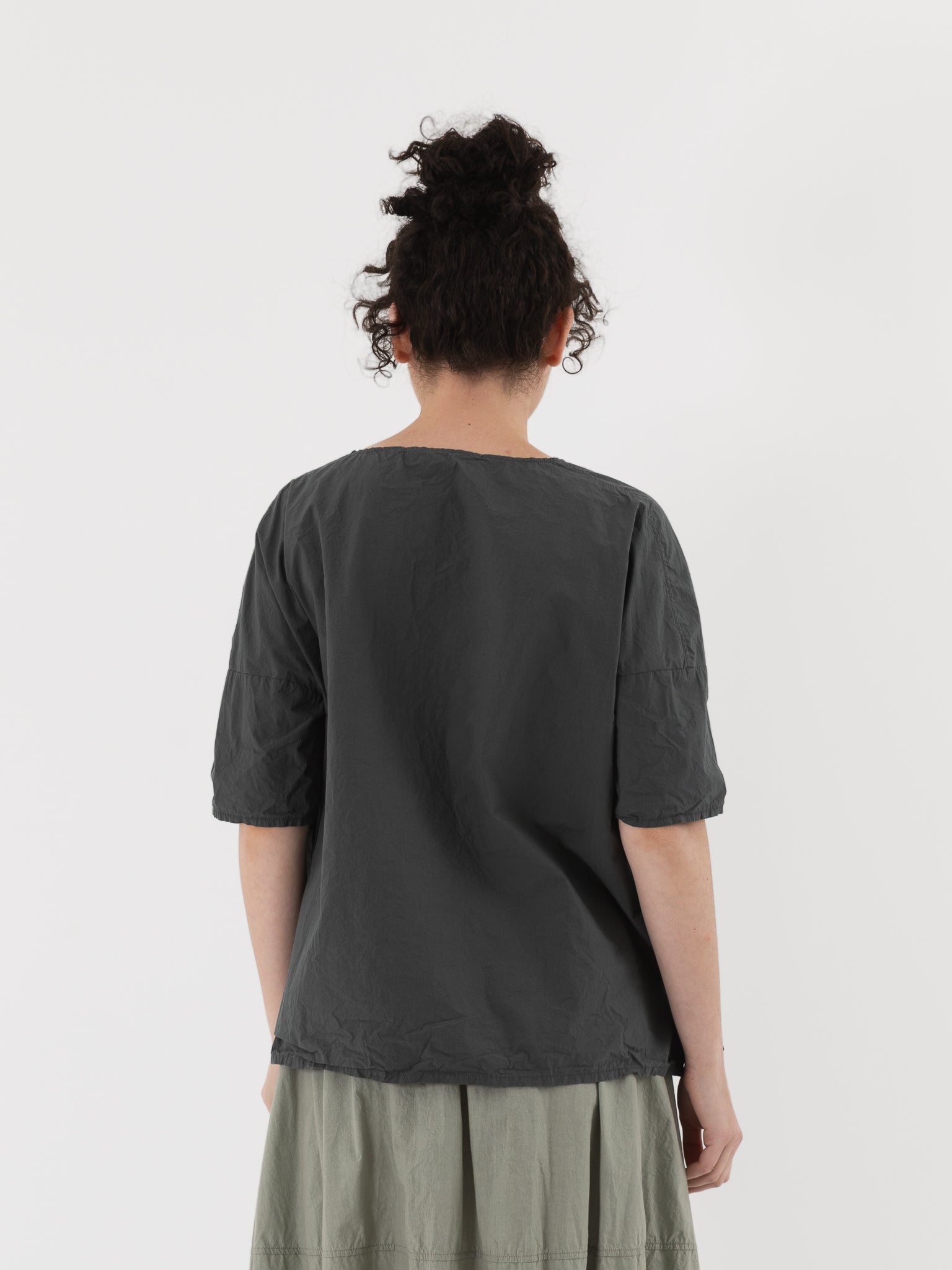 Album di Famiglia Simple Tee Shirt in Thyme TC - ALBUM DI FAMIGLIA at Worthwhile - shop TOP