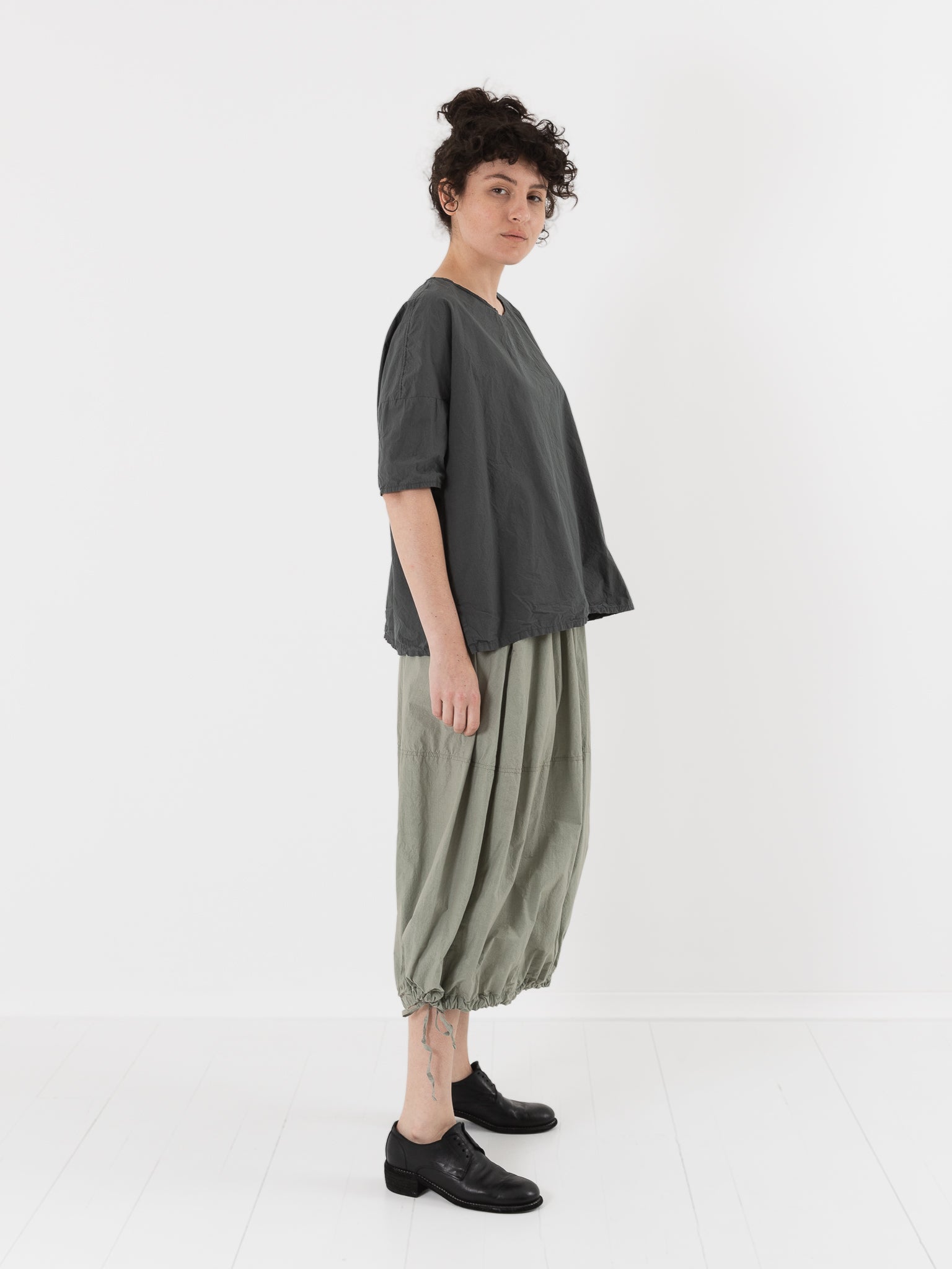 Album di Famiglia Balloon Skirt in Sage TC - ALBUM DI FAMIGLIA at Worthwhile - shop SKIRT