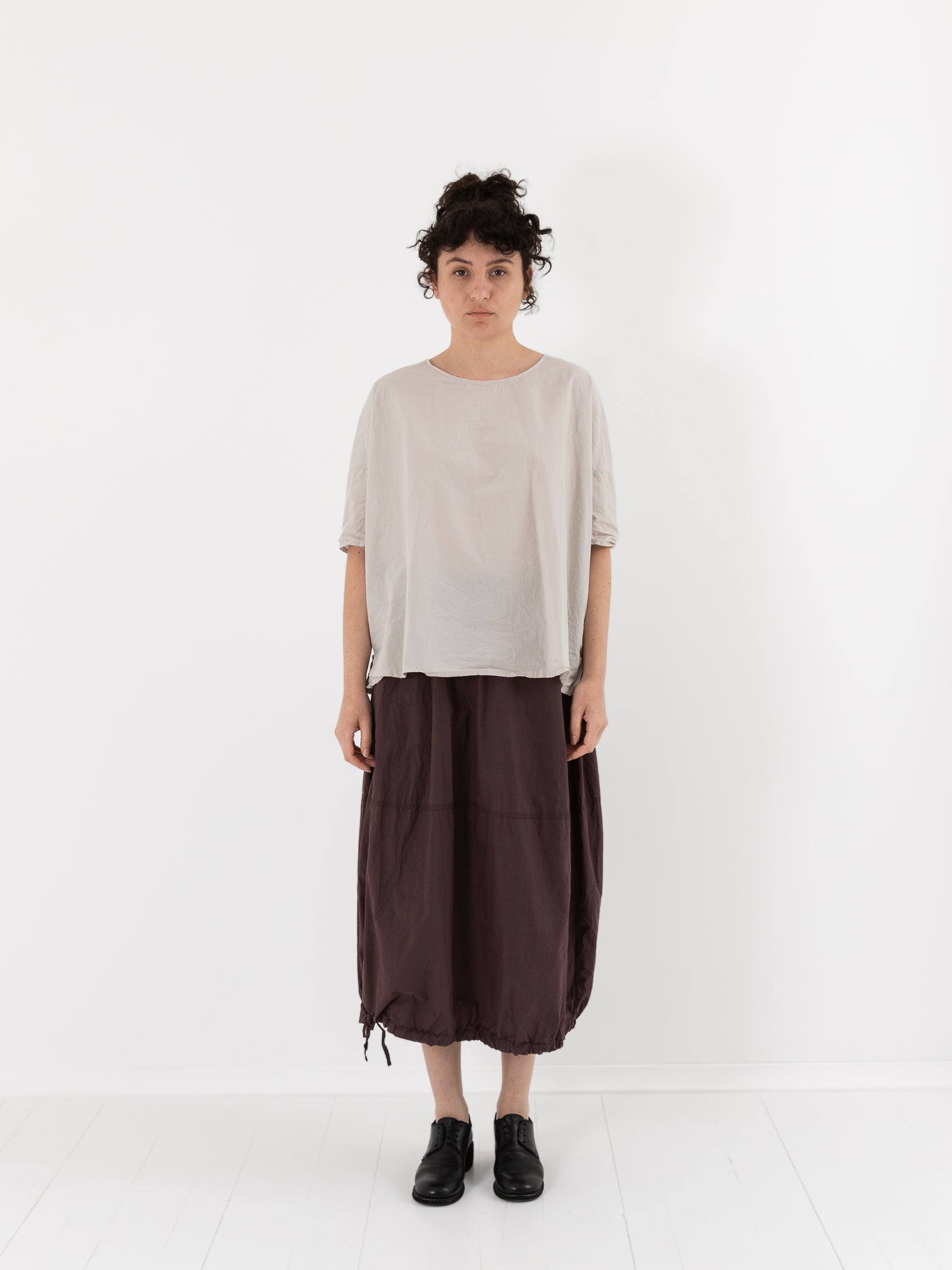 Album di Famiglia Balloon Skirt in Grape TC - ALBUM DI FAMIGLIA at Worthwhile - shop SKIRT