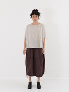 Album di Famiglia Simple Tee Shirt in Pebble TC - ALBUM DI FAMIGLIA at Worthwhile - shop TOP