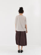 Album di Famiglia Simple Tee Shirt in Pebble TC - ALBUM DI FAMIGLIA at Worthwhile - shop TOP