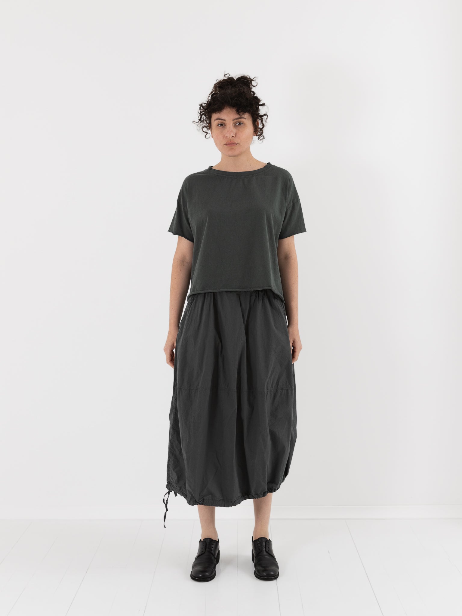 Album di Famiglia Balloon Skirt in Thyme TC - ALBUM DI FAMIGLIA at Worthwhile - shop SKIRT