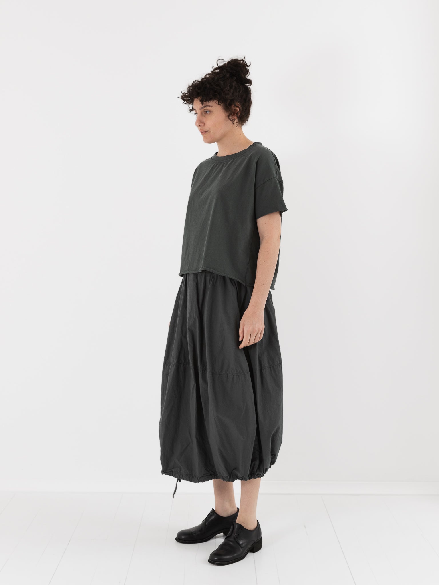 Album di Famiglia Balloon Skirt in Thyme TC - ALBUM DI FAMIGLIA at Worthwhile - shop SKIRT