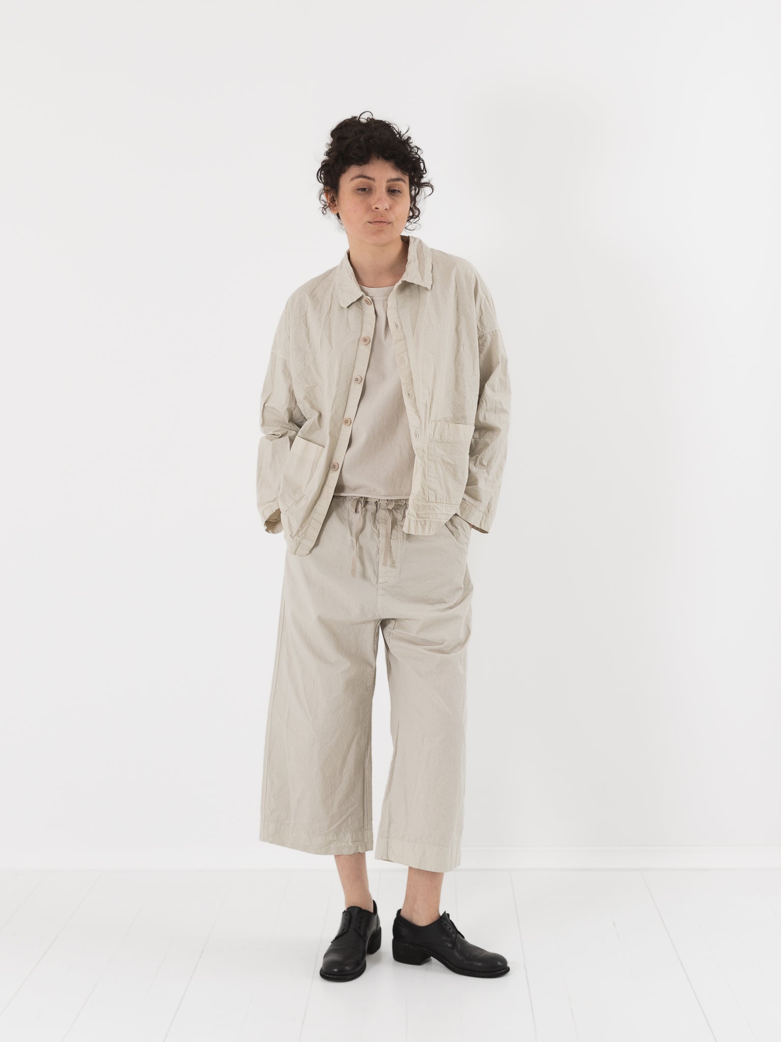 Album di Famiglia Over Shirt in Pebble CC - ALBUM DI FAMIGLIA at Worthwhile - shop JACKET