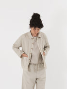 Album di Famiglia Over Shirt in Pebble CC - ALBUM DI FAMIGLIA at Worthwhile - shop JACKET