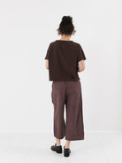 Album di Famiglia Wide & Short Trousers in Mauve CC - ALBUM DI FAMIGLIA at Worthwhile - shop PANT