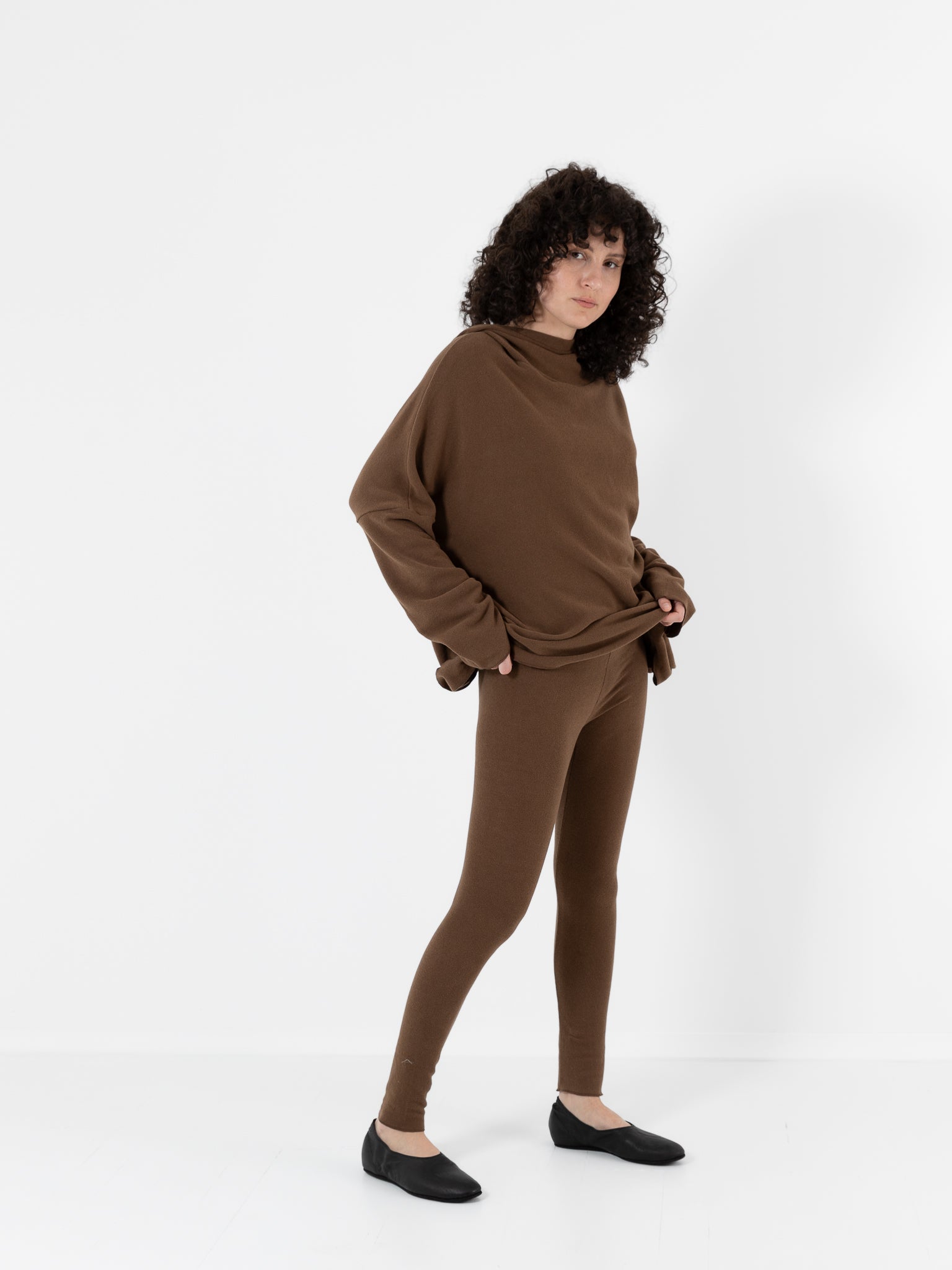 Album di Famiglia Legging in Chestnut JP - ALBUM DI FAMIGLIA at Worthwhile - shop LEGGINGS