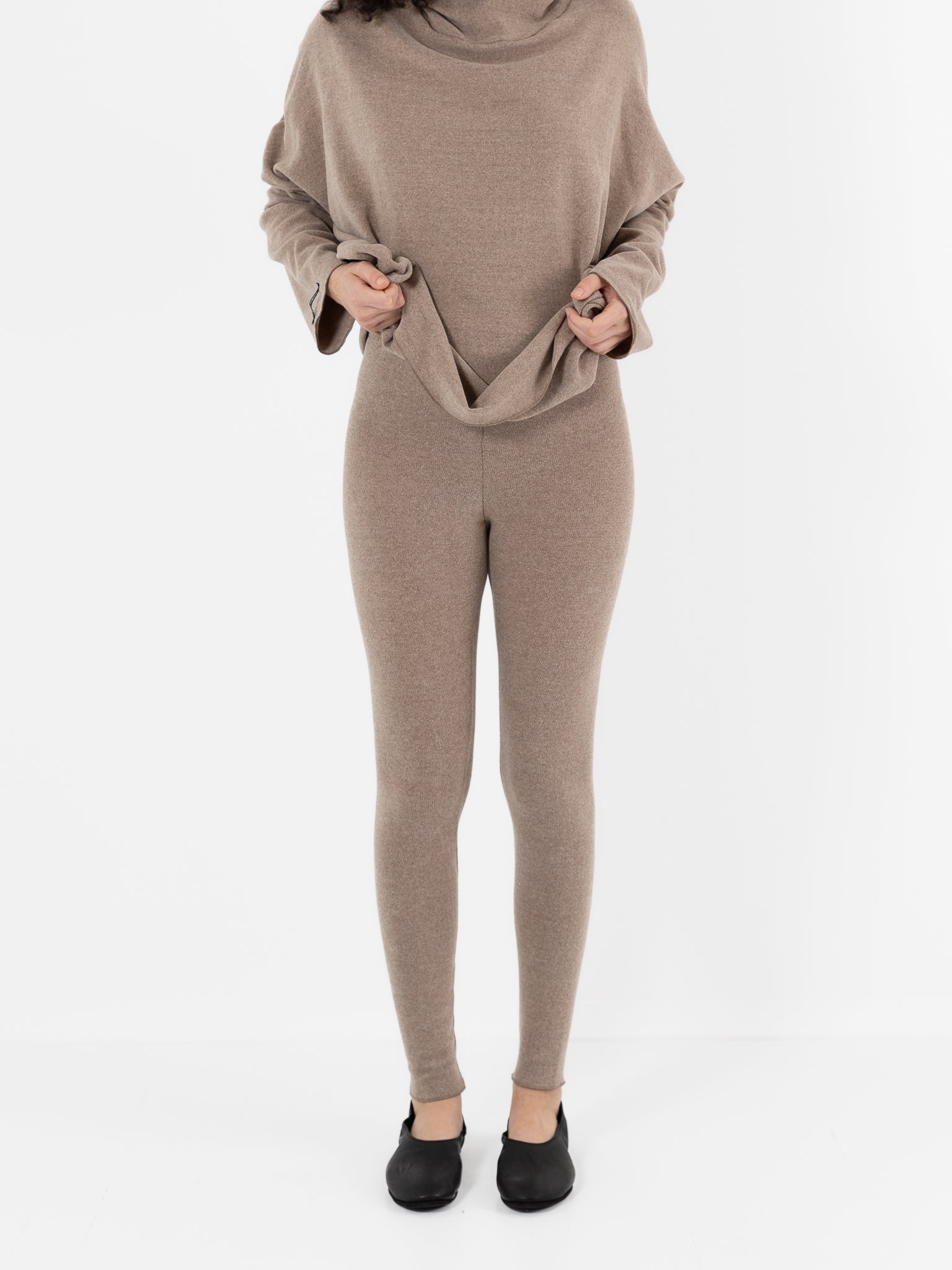 Album Di Famiglia Legging in Marron Glace JP - ALBUM DI FAMIGLIA at Worthwhile - shop LEGGINGS