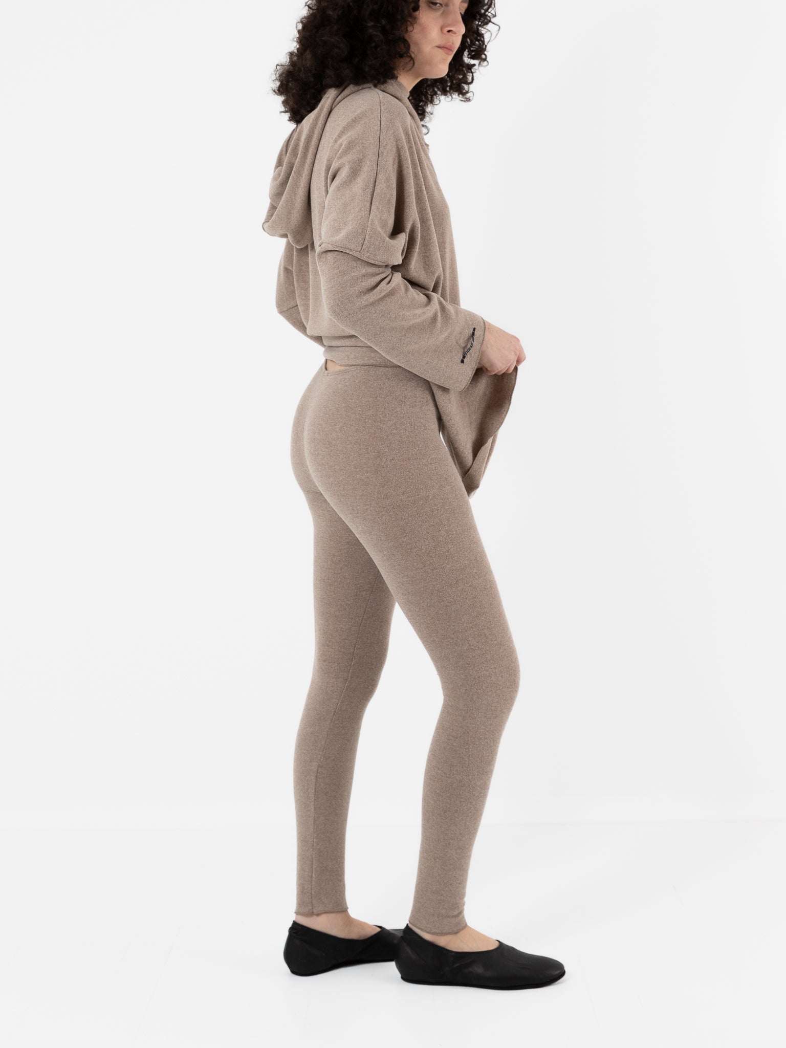 Album Di Famiglia Legging in Marron Glace JP - ALBUM DI FAMIGLIA at Worthwhile - shop LEGGINGS