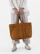 Amiacalva 6 Pocket Medium Tote in Mustard - AMIACALVA at Worthwhile - shop BAG