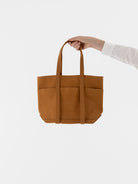 Amiacalva 6 Pocket Small Tote in Mustard - AMIACALVA at Worthwhile - shop BAG