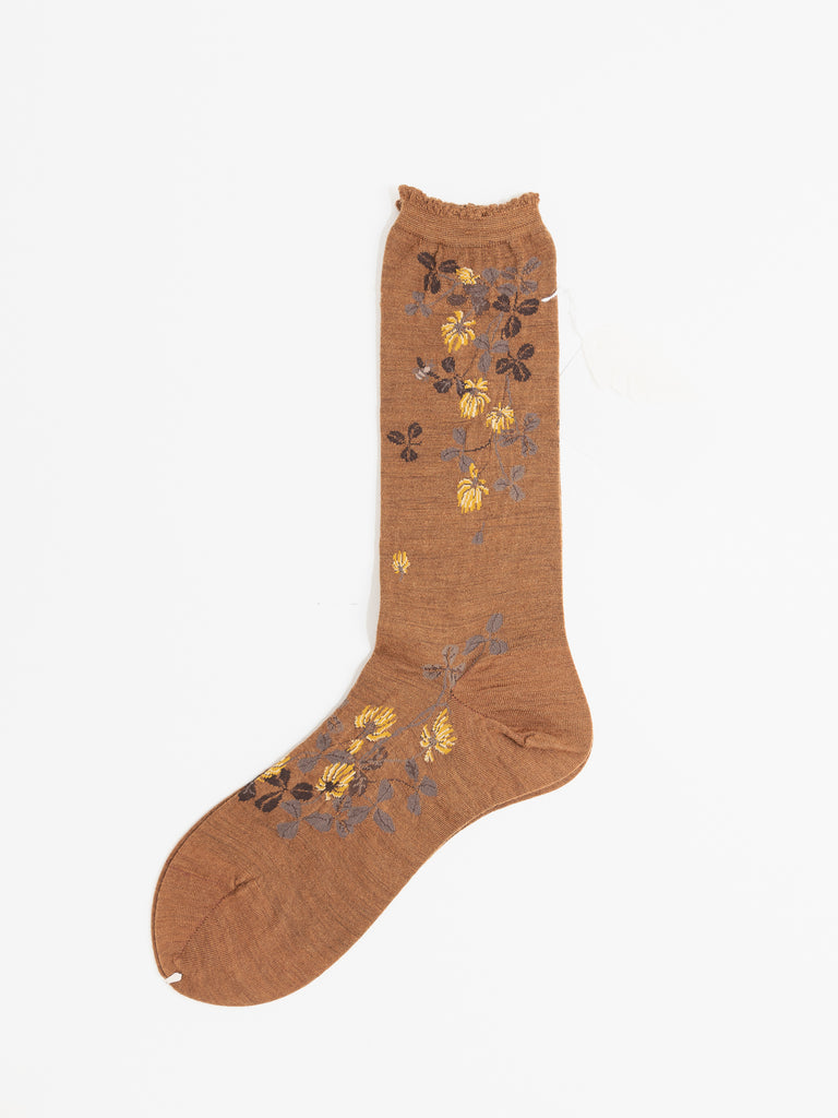 Antipast Shamrock Socks, Brown - Worthwhile