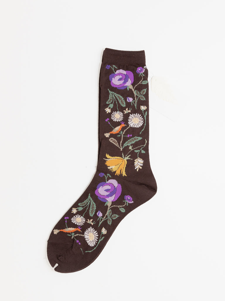 Antipast Early Bird Socks, Brown - Worthwhile