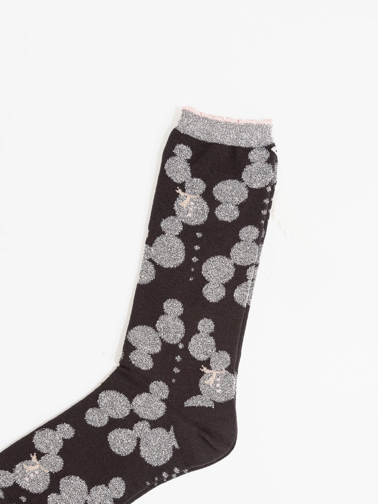 Antipast Snow Ball Socks, Black - Worthwhile