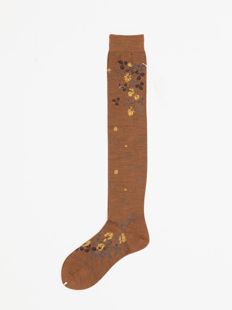 Antipast Shamrock High Socks, Brown - Worthwhile