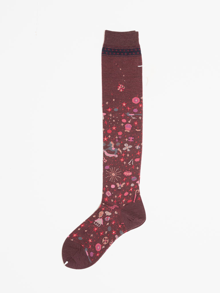 Antipast Wish Upon A Star High Socks, Wine - Worthwhile