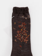 Antipast Wind and Acorn Tree Socks in Dark Brown - ANTIPAST at Worthwhile - shop SOCK