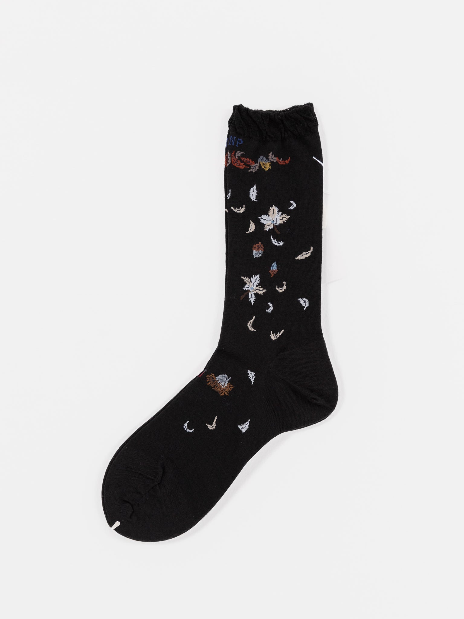 Antipast Wind and Acorn Tree Socks in Black - ANTIPAST at Worthwhile - shop SOCK