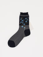Antipast Flower Basket Socks in Navy - ANTIPAST at Worthwhile - shop SOCK