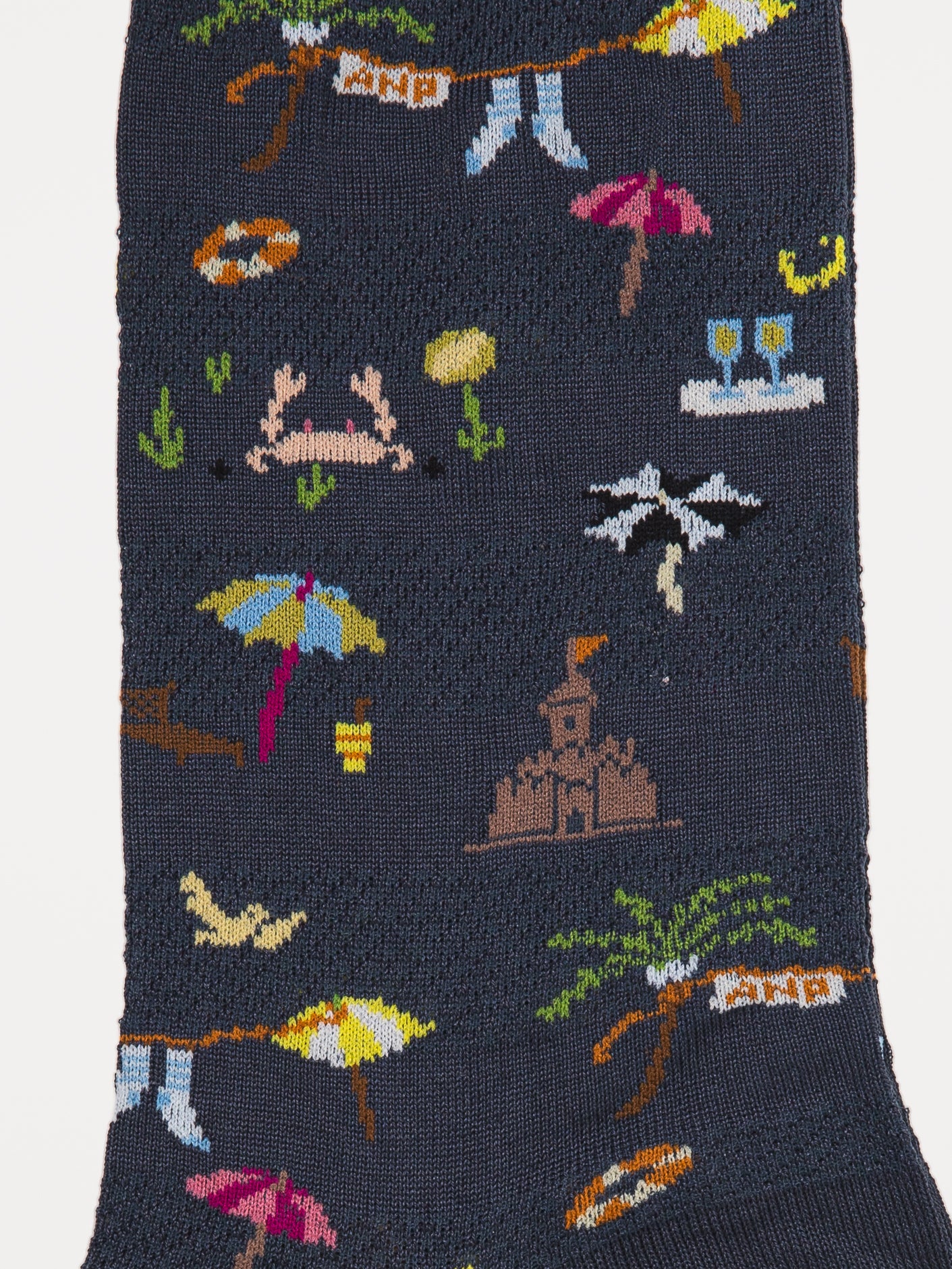 Antipast Summer Beach Socks in Navy - ANTIPAST at Worthwhile - shop SOCK