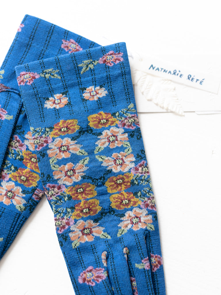 Antipast x Nathalie Lete Gloves, Blue - Worthwhile