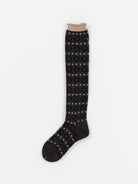 Antipast Ring Ring Ring High Socks in Charcoal - ANTIPAST at Worthwhile
