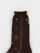 Antipast Like Jewelry Socks in Dark Brown - ANTIPAST at Worthwhile