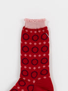 Antipast Ring Ring Ring Socks in Red - ANTIPAST at Worthwhile
