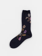 Antipast Tulip Bouquet Socks in Navy - ANTIPAST at Worthwhile