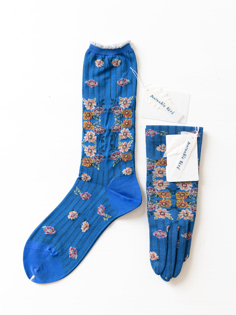 Antipast x Nathalie Lete Gloves, Blue - Worthwhile
