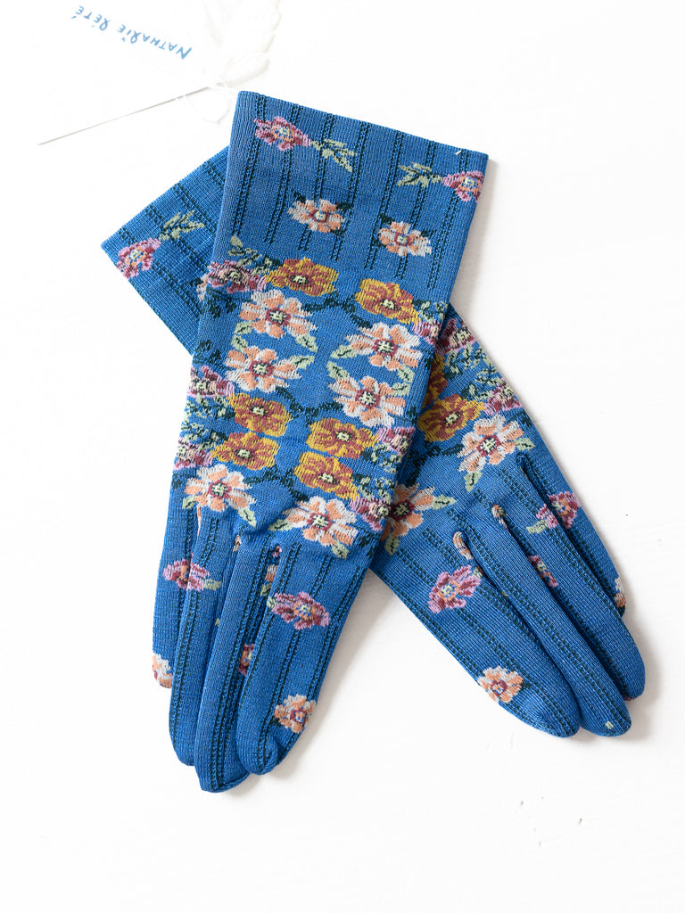 Antipast x Nathalie Lete Gloves, Blue - Worthwhile