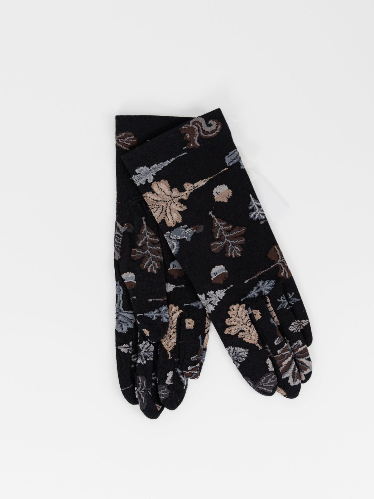 Antipast Autumn Park Sock Knit Gloves in Black - ANTIPAST at Worthwhile - shop GLOVES