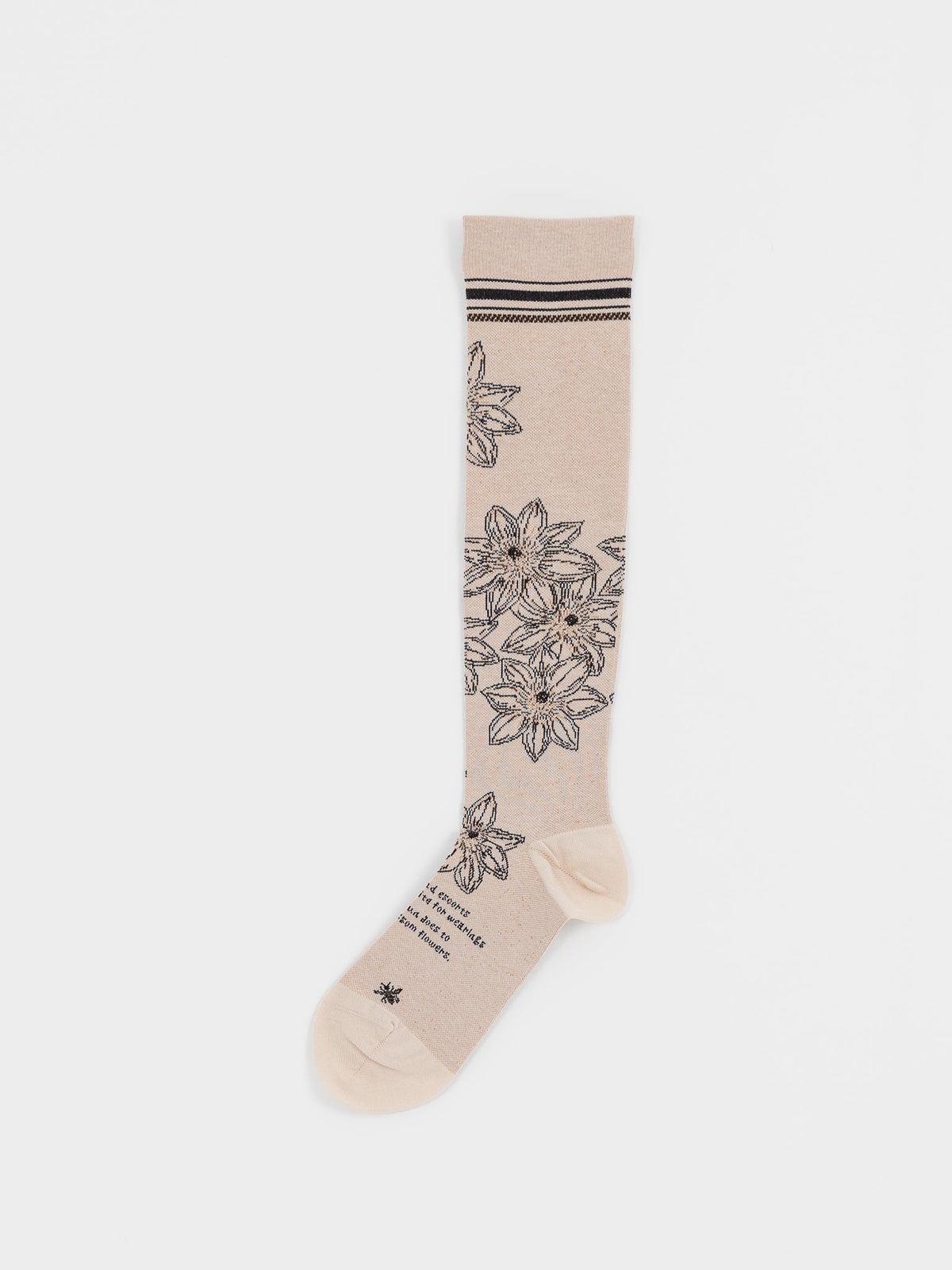 Antipast Botanical IV Compression Socks in Ivory - ANTIPAST at Worthwhile - shop SOCK