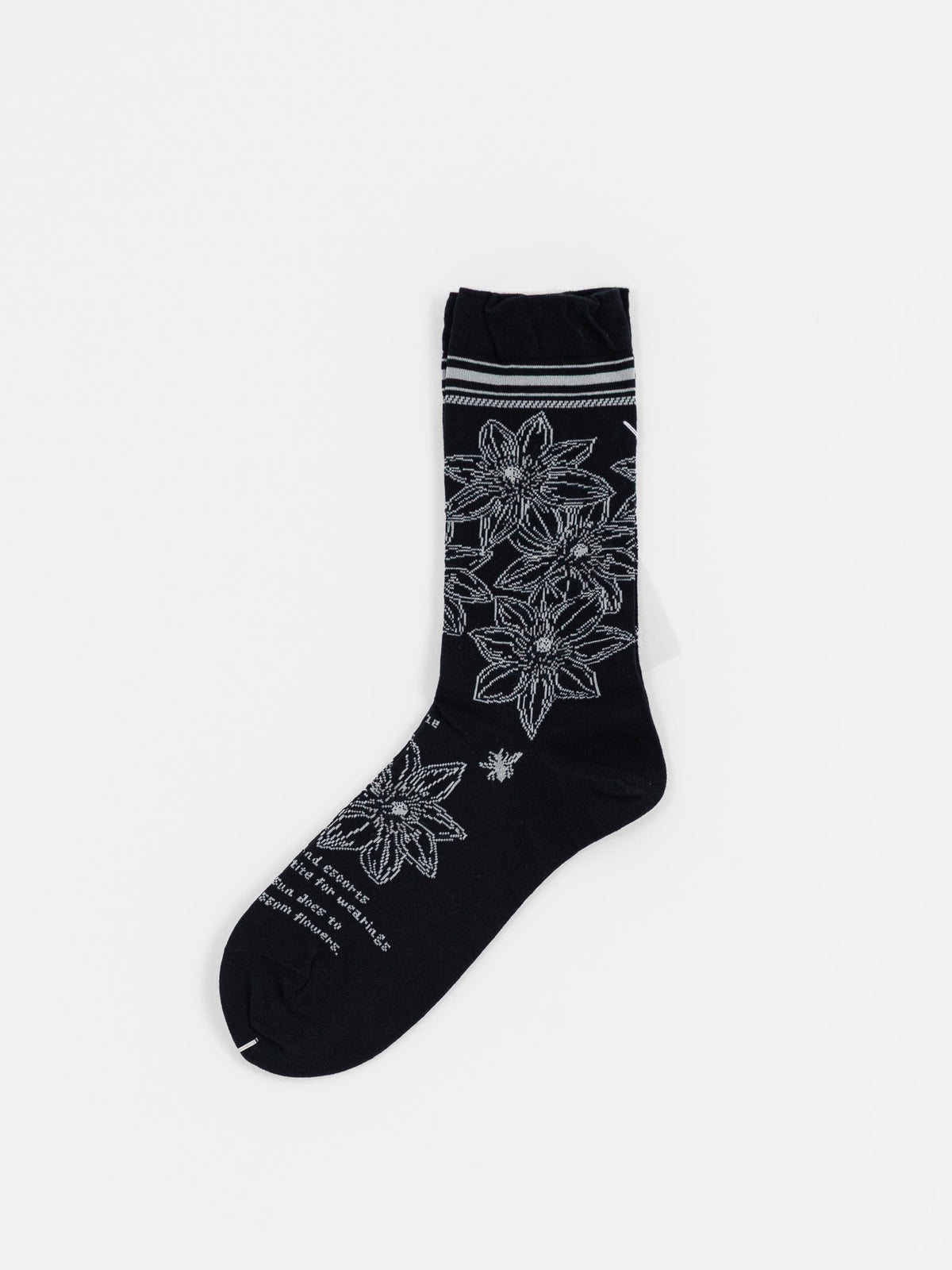 Antipast Botanical IV Socks in Black - ANTIPAST at Worthwhile - shop SOCK