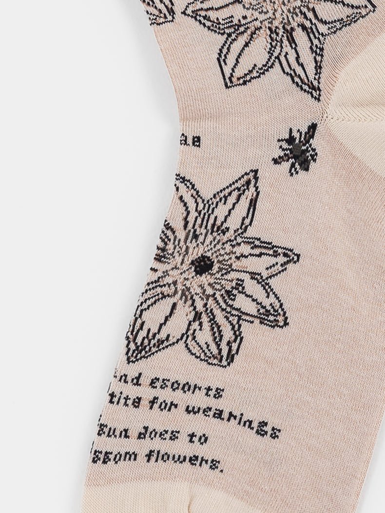 Antipast Botanical IV Socks in Ivory - ANTIPAST at Worthwhile - shop SOCK