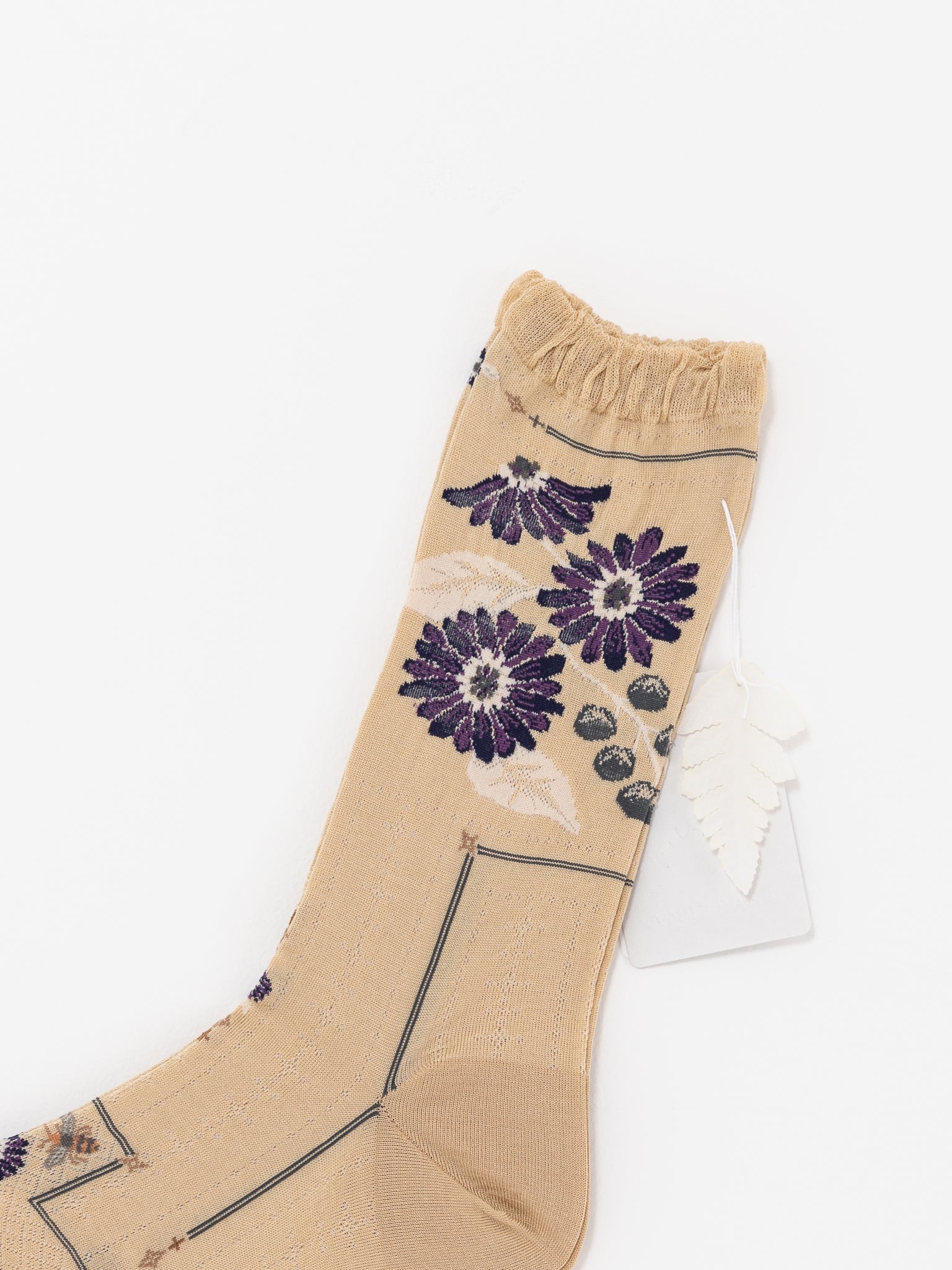 Antipast Gerbera Socks, Beige - Worthwhile