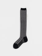 Antipast Herringbone High Socks in Black - ANTIPAST at Worthwhile - shop SOCK